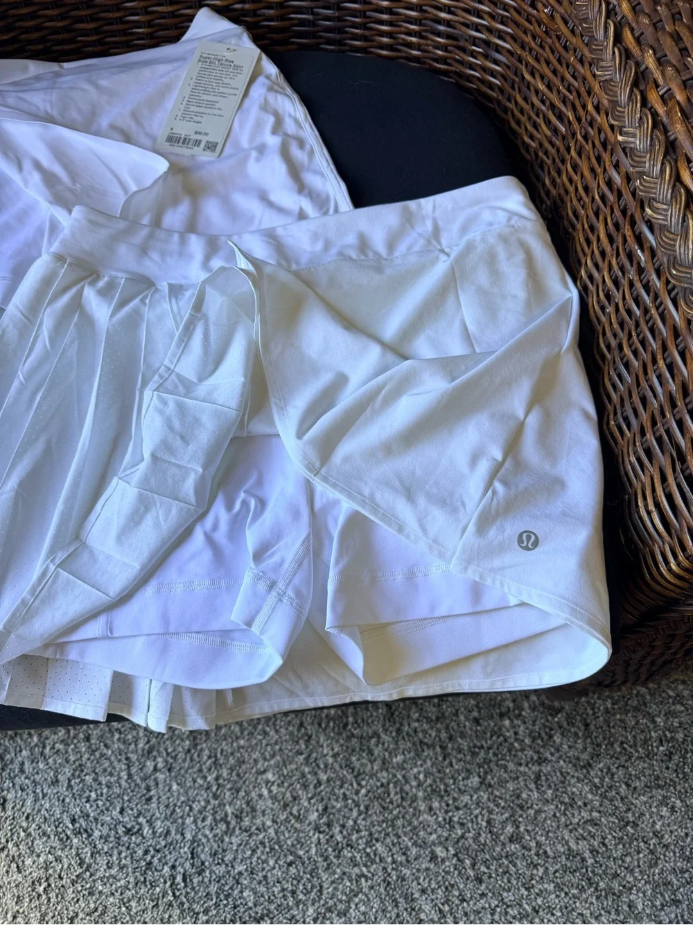 Women’s White Lululemon Skirts with built in shorts